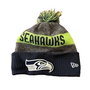 NFL Seattle Seahawks Cuffed Beanie Sideline Sports Knit Cap Hat New Era Winter